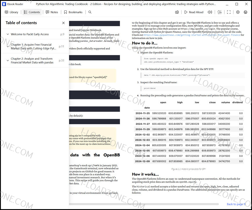 หนังสือ eBook Python for Algorithmic Trading Cookbook – Second Edition (Early Access) โปรแกรม