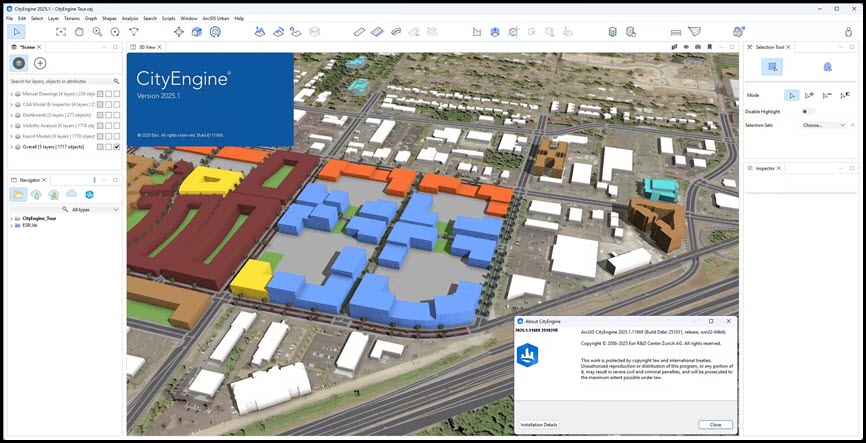 Esri CityEngine 2025 ล่าสุด โปรแกรมจำลองเมืองสามมิติ