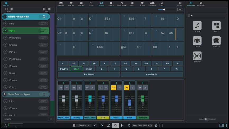 Steinberg VST Live Pro 3 ล่าสุด โปรแกรมควบคุมระบบเสียง แสง และวิดีโอสำหรับการแสดงสดระดับมืออาชีพ