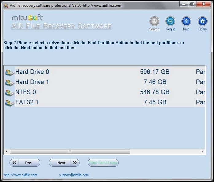 Aidfile Recovery Software 3 ล่าสุด โปรแกรมกู้ข้อมูลฮาร์ดดิสก์