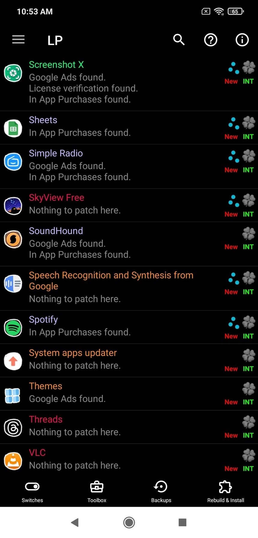 Lucky Patcher 11 ล่าสุด APK ลบโฆษณาในแอป โกงเกม Android ซื้อเพชรเหรียญฟรี โปรแกรม
