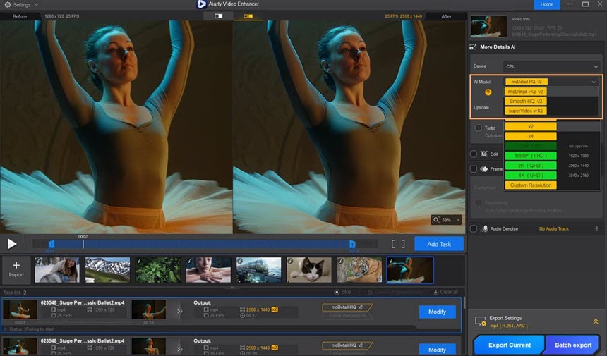 Aiarty Video Enhancer 3.7 โปรแกรมเพิ่มความคมชัดวิดีโอด้วย AI