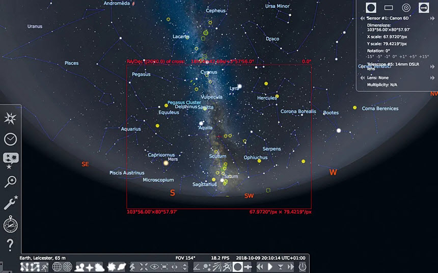 Stellarium 26.2 โปรแกรมดูดาวจำลองท้องฟ้าเสมือนจริง