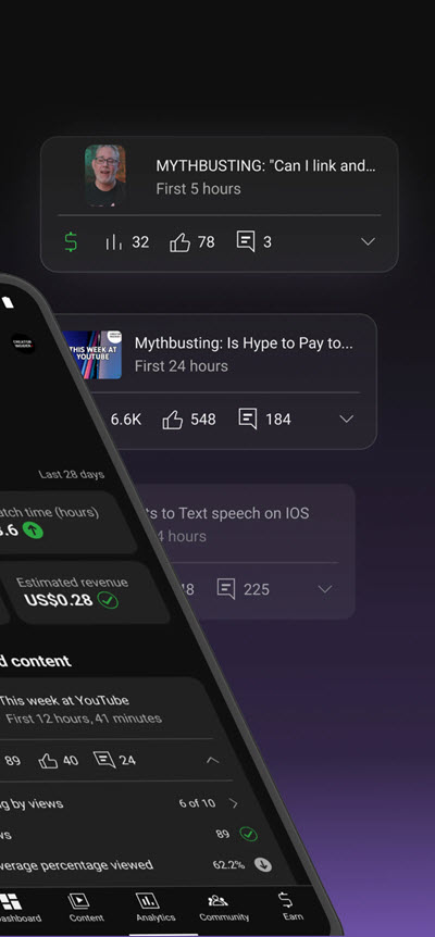YouTube Studio 25 ล่าสุด No Ads APK แอปจัดการช่อง YouTube มืออาชีพ ใช้งานฟรีบน Android โปรแกรม