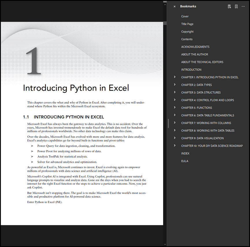 หนังสือ eBook Python in Excel Step-by-Step โปรแกรม