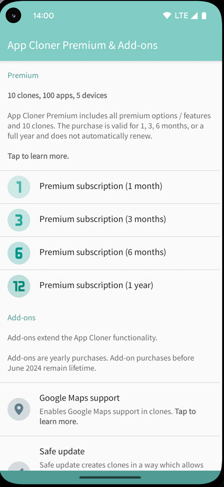 App Cloner Premium 1 APK สำหรับ Android ล่าสุด ฟรี โปรแกรม
