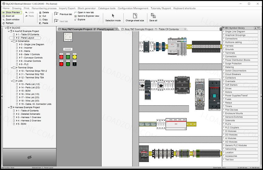 SkyCAD Electrical Pro 1 ล่าสุด โปรแกรมออกแบบระบบไฟฟ้าและตู้คอนโทรล