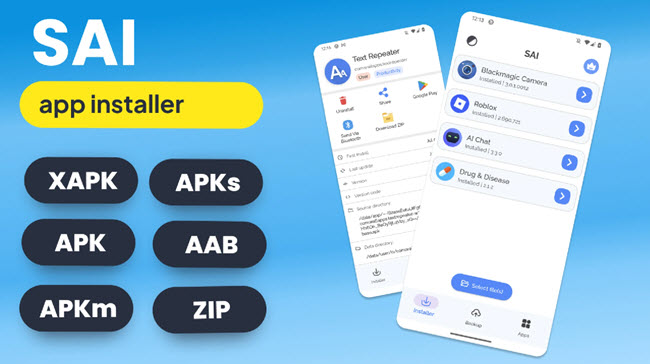 SAI Split APKs Installer Pro 2 ล่าสุด Unlocked APK แอปติดตั้งไฟล์ APKs XAPK บน Android ใช้งานฟรี ครบเครื่อง โปรแกรม