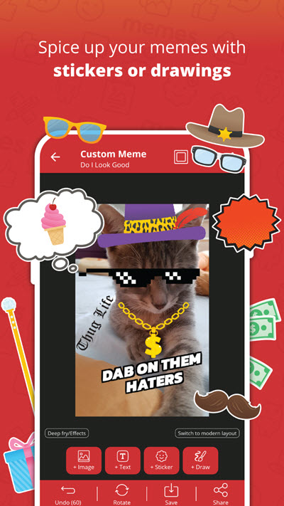 Meme Generator Pro 4.6743 Unlocked APK แอปสร้างมีมยอดนิยม โปรแกรม