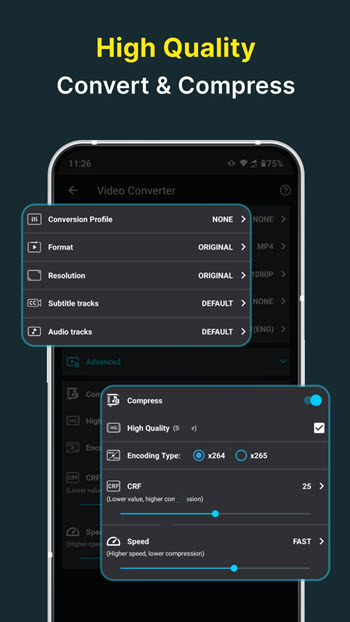 Video Converter Compressor Premium Unlocked APK ล่าสุด แอปแปลงไฟล์วิดีโอ โปรแกรม