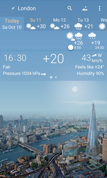 YoWindow Weather APK (Android) ฟรี ล่าสุด โปรแกรม