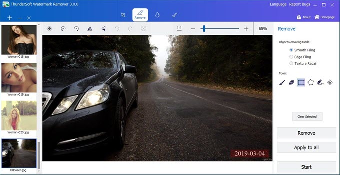 ThunderSoft Watermark Remover 6 ล่าสุด โปรแกรมลบลายน้ำรูปภาพอัจฉริยะ ด้วย AI