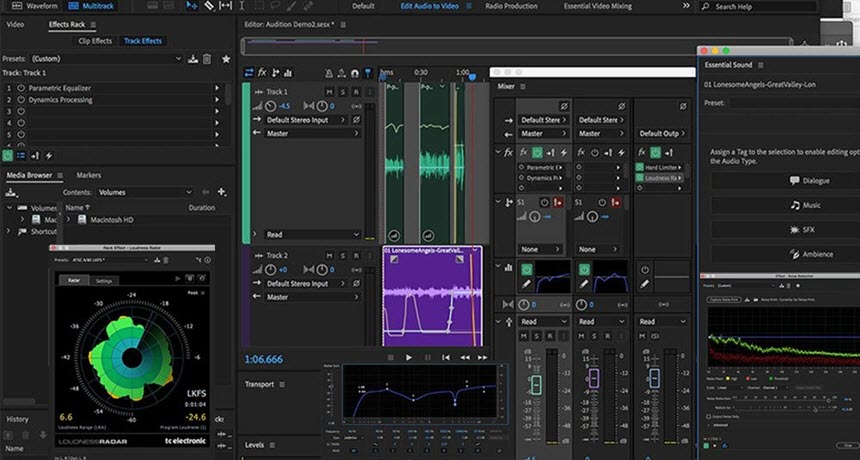 Adobe Audition 2026 ล่าสุด โปรแกรมตัดต่อเสียงระดับมืออาชีพ