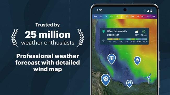 Windy.app Pro 87 ล่าสุด APK แอปพยากรณ์อากาศแบบเรียลไทม์ ระดับโปร โปรแกรม