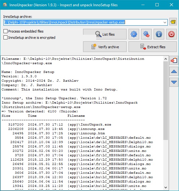 Inno Setup Unpacker โปรแกรมแตกไฟล์ติดตั้ง Inno Setup