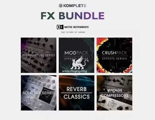 Native Instruments KOMPLETE FX Bundle 2026.1 ชุดปลั๊กอินเอฟเฟกต์มิกซ์เสียงระดับมืออาชีพ โปรแกรม