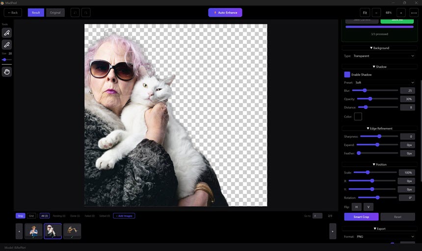 MadPeel – AI Background Remover 1 ล่าสุด โปรแกรมลบพื้นหลัง ด้วย AI ทำงานแบบ Offline