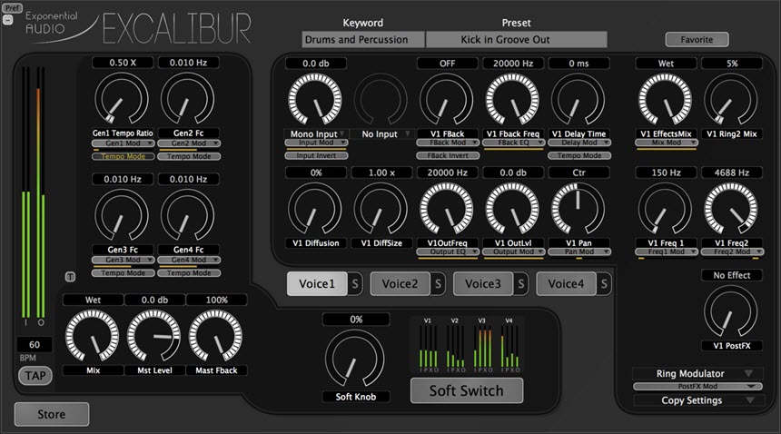 Exponential Audio Excalibur 5 ล่าสุด ปลั๊กอินเอฟเฟกต์มัลติฟังก์ชันอัจฉริยะ โปรแกรม