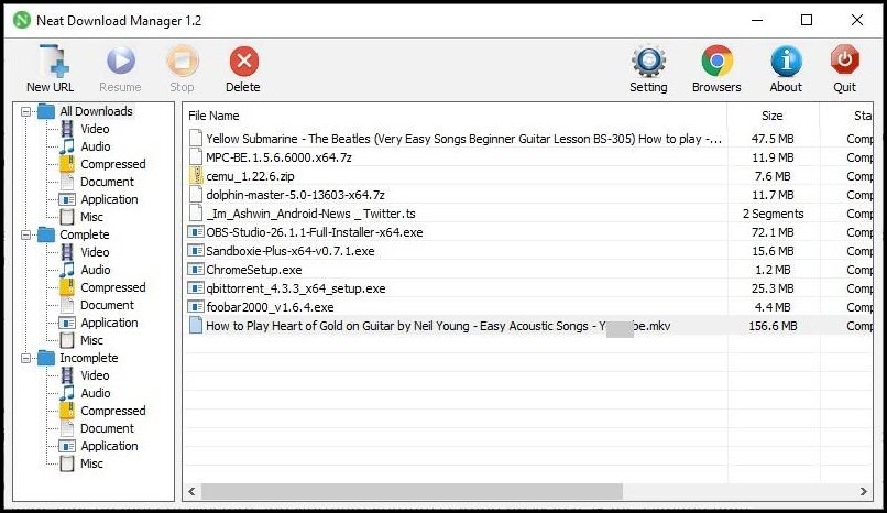 Neat Download Manager ล่าสุด โปรแกรมดาวน์โหลดไฟล์