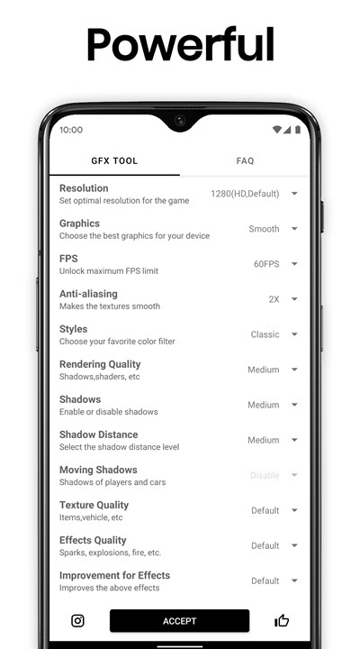 GFX Tool (Donated) APK เวอร์ชั่นล่าสุด แอปปรับกราฟิกเกมให้ลื่น ปลดล็อก 90/120 FPS โปรแกรม