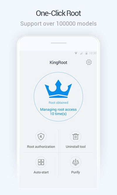 KingRoot (KingUser) APK เวอร์ชั่นล่าสุด แอปรูท (Root) Android แบบคลิกเดียว โปรแกรม