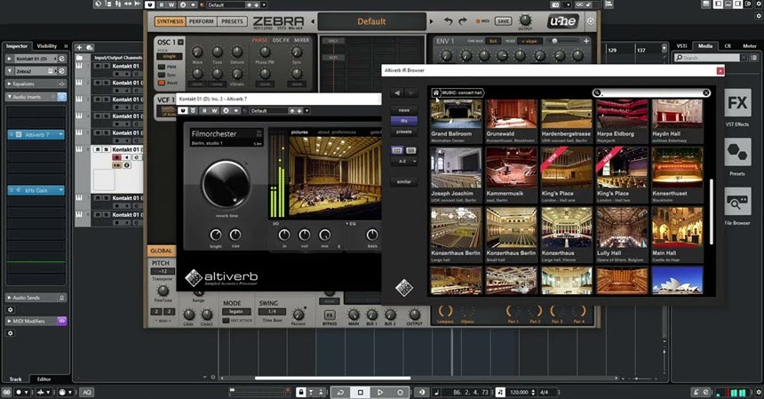 Audioease – Altiverb 7 ล่าสุด XL 7 VST x64 + All Library (IRs) โปรแกรมจำลองเสียงก้องกังวานระดับมืออาชีพ