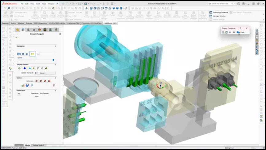 CAMWorks 2026 SP1 for SolidWorks 2025-2026 โปรแกรมออกแบบงาน CNC อัจฉริยะ
