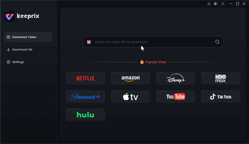 Keeprix All-in-One Downloader 1.4 โปรแกรมดาวน์โหลดวิดีโอสตรีมมิ่งชั้นนำ Netflix HBO Prime และอื่นๆ