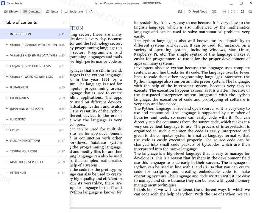 [หนังสือ eBook] Python Programming for Beginners โปรแกรม