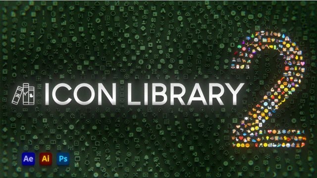 AEscripts – Icon Library v2.0.0 (Win/Mac) ปลั๊กอินรวมคลังไอคอนและอิโมจิกว่า 86,000 แบบ