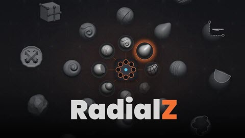 Zbrush – RadialZ 1.4.4 Win ปลั๊กอินเมนูลัดวงกลม เรียกใช้หัวแปรงปั้นได้ทันใจ ไม่ต้องไล่หาในเมนู