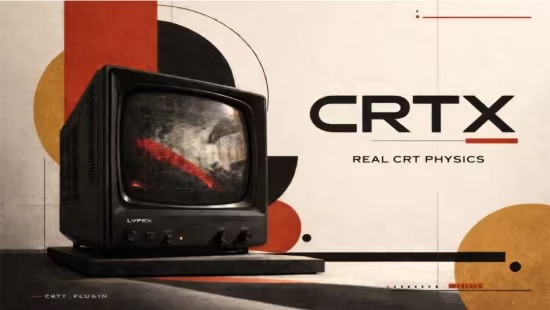 Aescripts CRTX v1.2.3 ปลั๊กอินจำลองหน้าจอ CRT ยุคเก่าแบบไดนามิก ตอบสนองสมจริงตามวิดีโอ AE/Pr