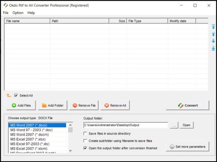Okdo Pdf to All Converter Professional 6.0 โปรแกรมแปลงไฟล์ PDF เป็นสารพัดนามสกุลในคลิกเดียว