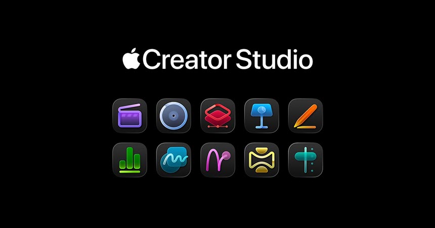 Apple Creator Studio 2026.07 macOS ชุดโปรแกรมตัดต่อวิดีโอ ทำเพลง และแต่งรูปด้วย AI อัจฉริยะบน Mac โปรแกรม