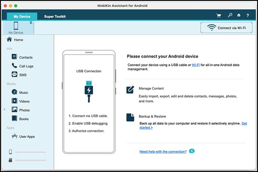 MobiKin Assistant for Android 5 ล่าสุด โปรแกรมจัดการมือถือ Android สำรองข้อมูลและย้ายไฟล์ลง PC ในคลิกเดียว