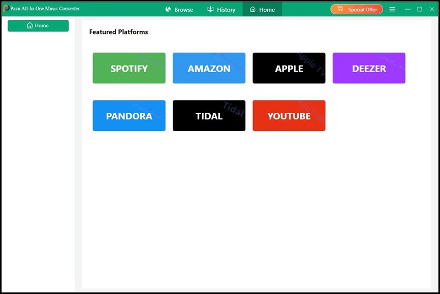 Pazu All-In-One Music Converter 3 ล่าสุด โปรแกรมดาวน์โหลดเพลงจากทุกสตรีมมิ่ง Spotify, Apple Music, YouTube Music, และอื่นๆ