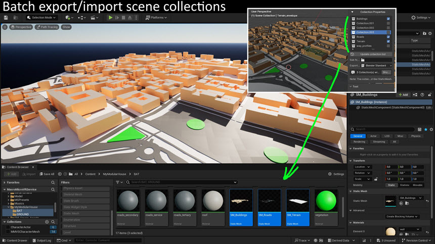 Blender For Unreal Engine ปลั๊กอินส่งออกไฟล์ 3 ล่าสุด มิติและสตรีมไลน์เวิร์กโฟลว์สู่ Unreal Engine โปรแกรม