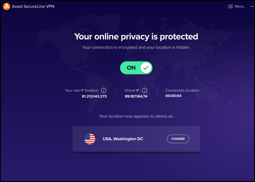 Avast SecureLine VPN 5 ล่าสุด โปรแกรม VPN ซ่อนตัวตน เปลี่ยนประเทศ และเล่นเน็ตปลอดภัย