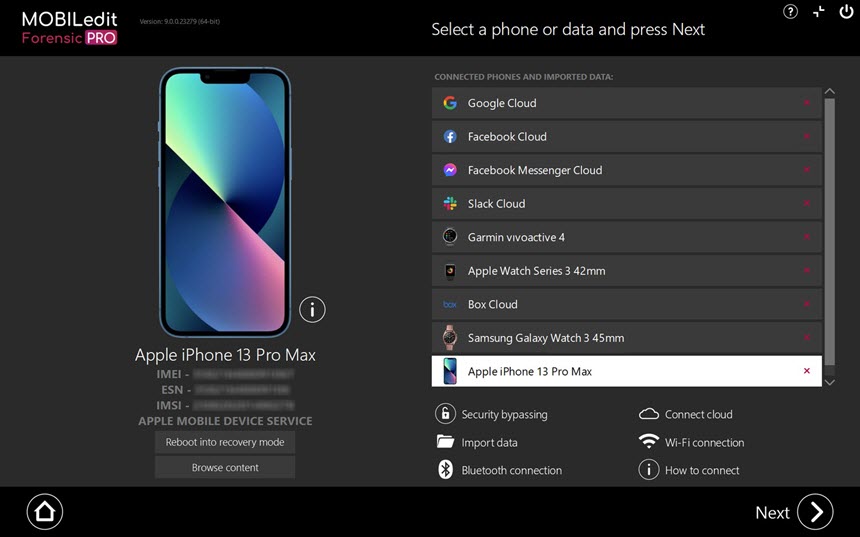 MOBILedit Forensic Ultra 9 ล่าสุด + Keygen โปรแกรมปลดล็อคหน้าจอข้อมูลไม่หาย กู้คืนข้อมูลระดับมืออาชีพ