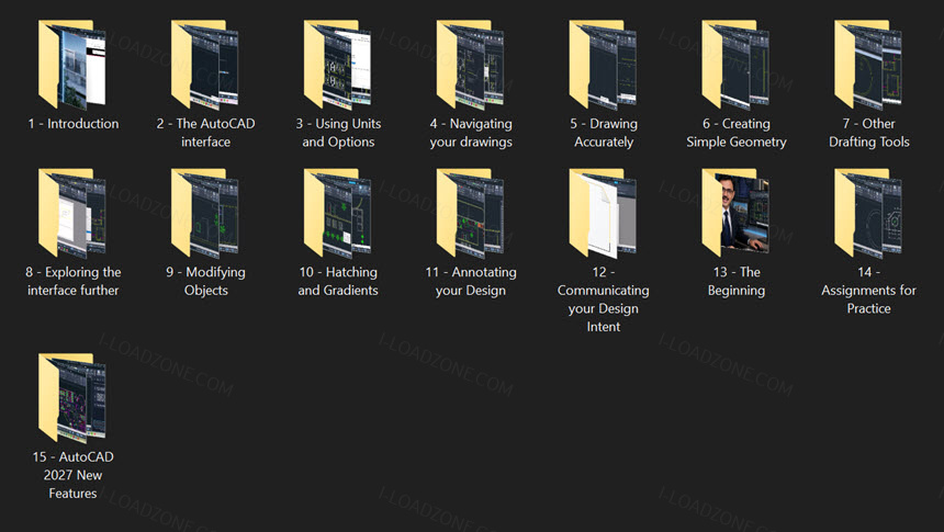 AutoCAD 2027 Essential Training โปรแกรม