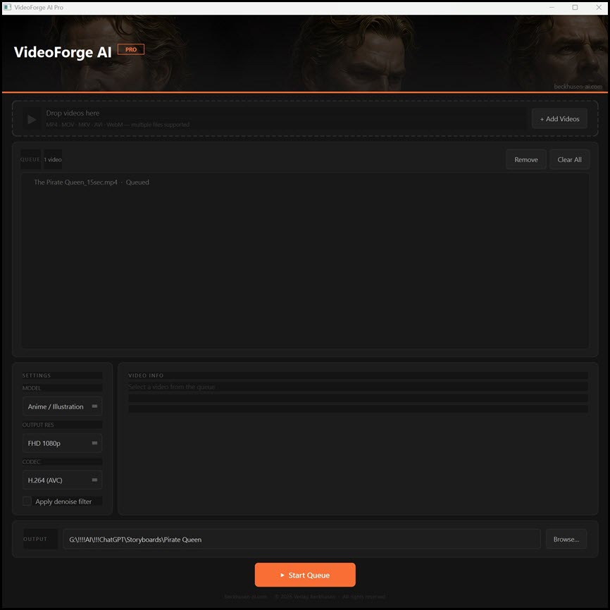 VideoForge AI Pro 1 ล่าสุด โปรแกรมอัปสเกลวิดีโอด้วย AI ระดับ 4K ทำงานออฟไลน์ 100%