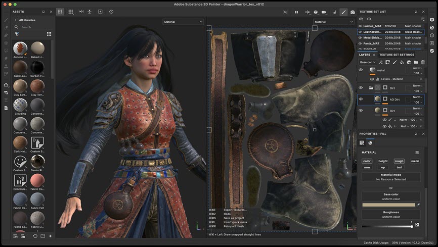 Adobe Substance 3D Painter โปรแกรมลงสีโมเดล 3 ล่าสุด มิติและเพนต์แมททีเรียลระดับมืออาชีพ