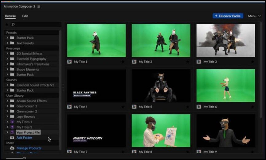 Mister Horse Product Manager (WIN) ชุดรวมปลั๊กอินและพรีเซ็ตวิดีโอระดับมืออาชีพสำหรับ After Effects และ Premiere Pro โปรแกรม