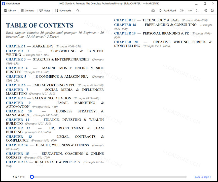 1,000 Claude AI Prompts: The Complete Professional Prompt Bible โปรแกรม