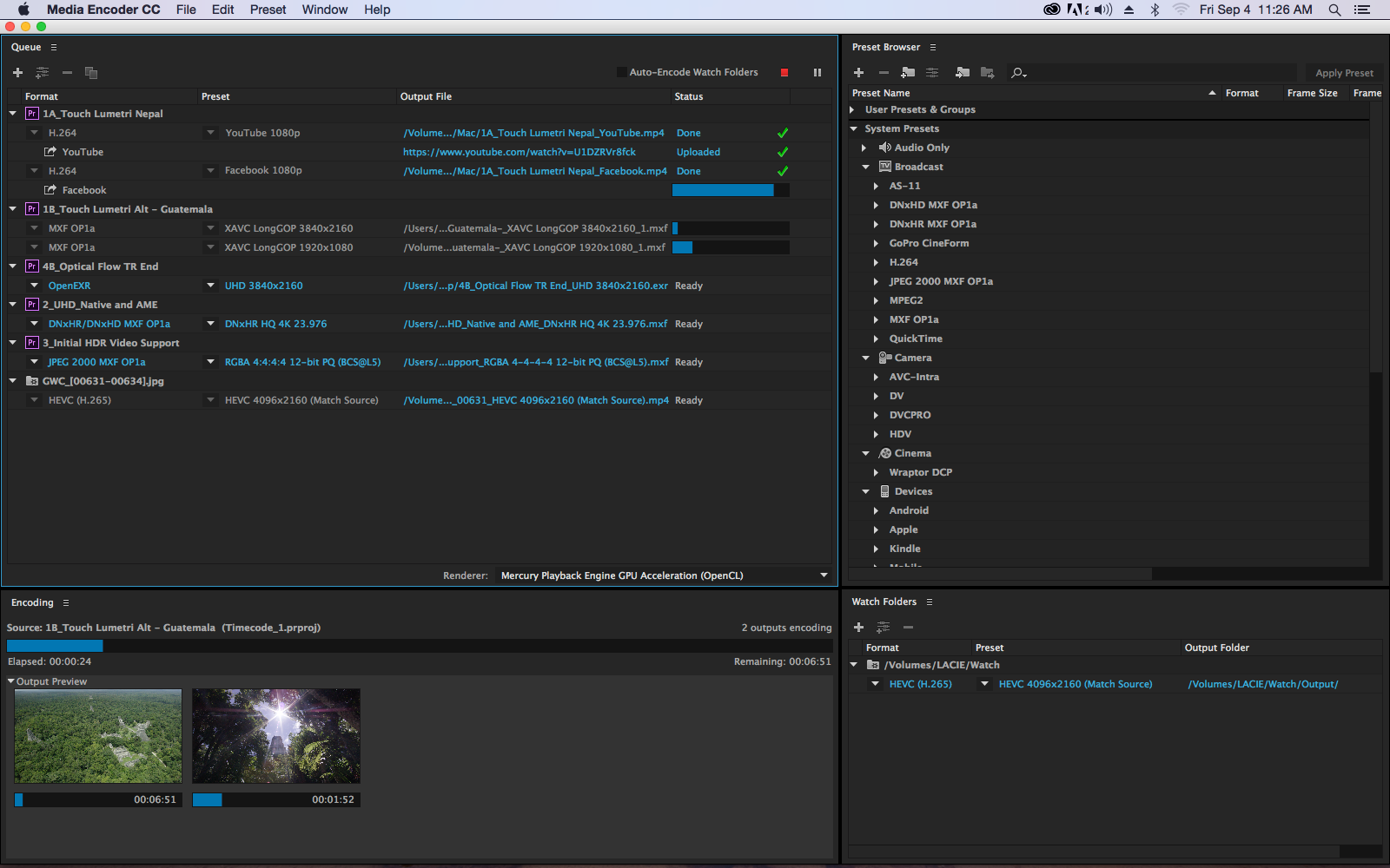 Adobe Media Encoder CC 2018 ล่าสุด โปรแกรม Render วิดีโอ ฟรี