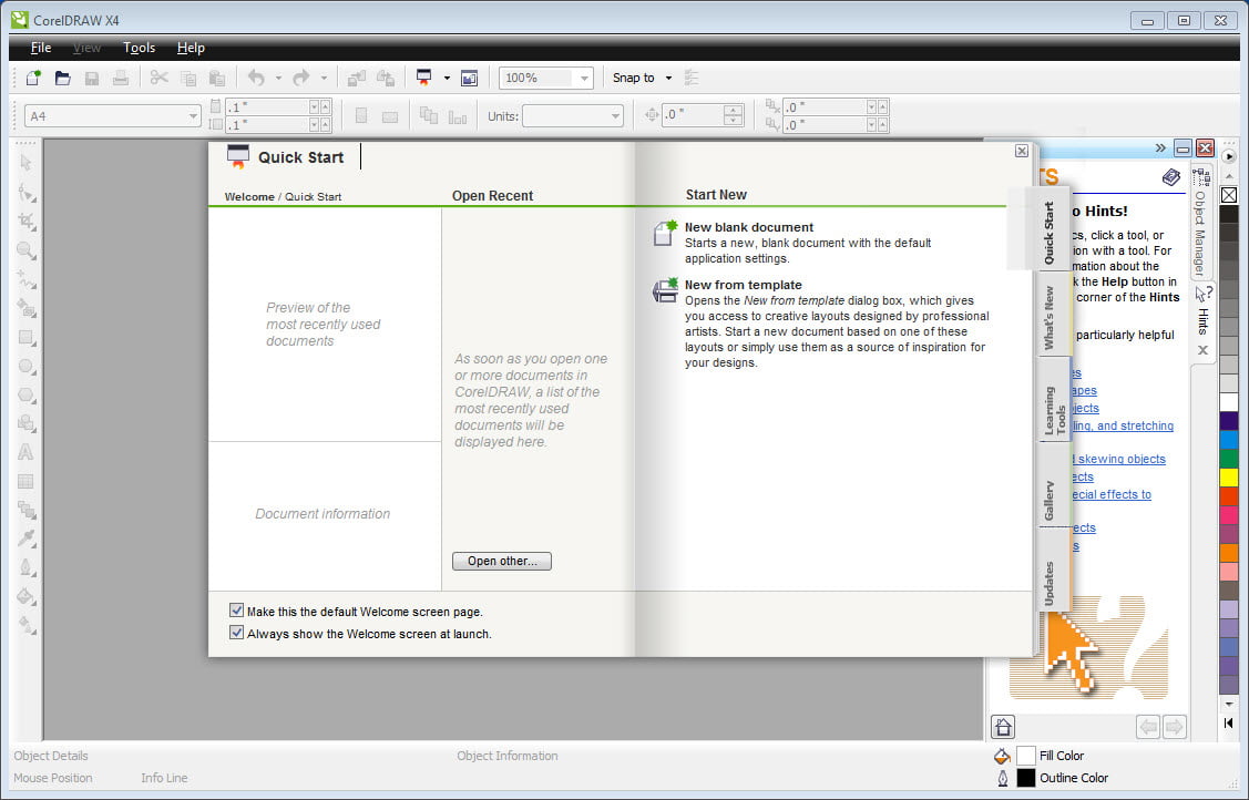 CorelDRAW Graphics Suite X4 (32Bit/64Bit) Full โปรแกรม ออกแบบภาพกราฟิก ฟรี