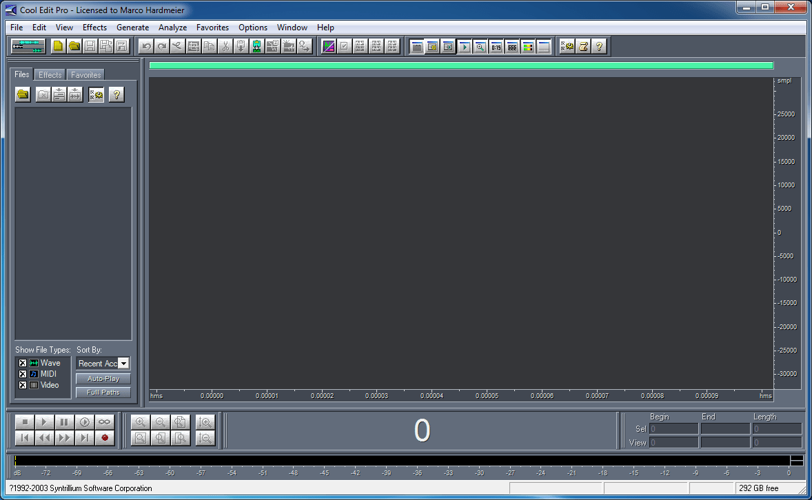 Cool Edit Pro 2.1 Full โปรแกรมตัดต่อเสียง บันทึกเสียง