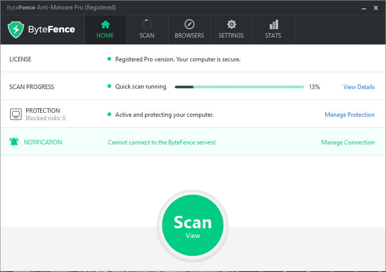 ByteFence Anti-Malware PRO 5 Full โปรแกรมป้องกันมัลแวร์ ล่าสุด ฟรี