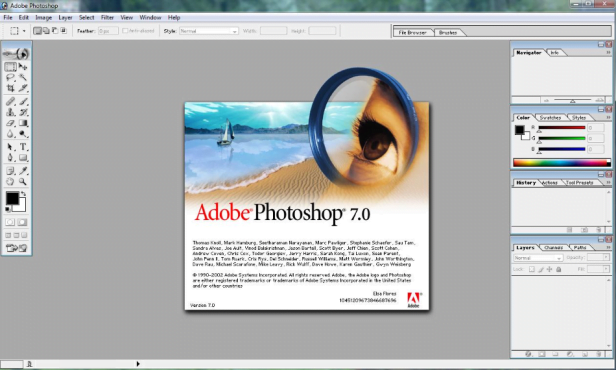 Adobe Photoshop 7.0 พร้อม Key Full โปรแกรมแต่งรูป ฟรี
