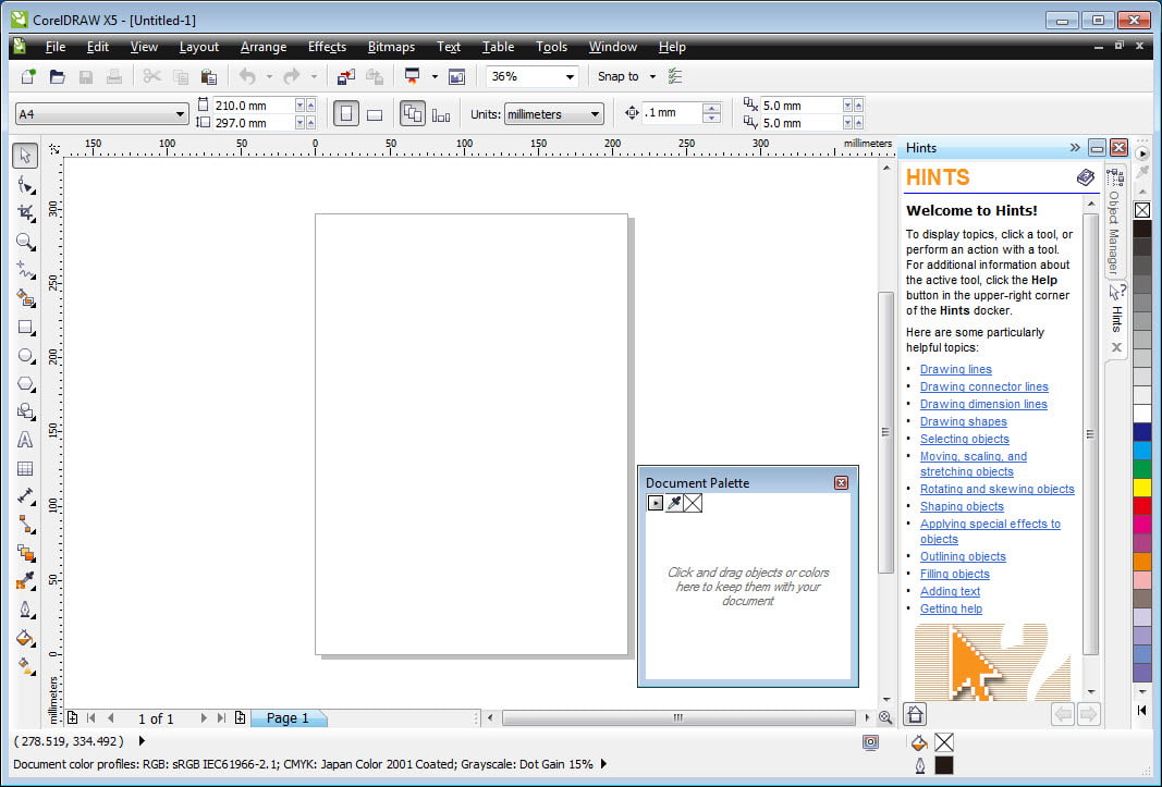 CorelDRAW Graphics Suite X5 (32Bit/64Bit) Full โปรแกรมออกแบบภาพกราฟิก